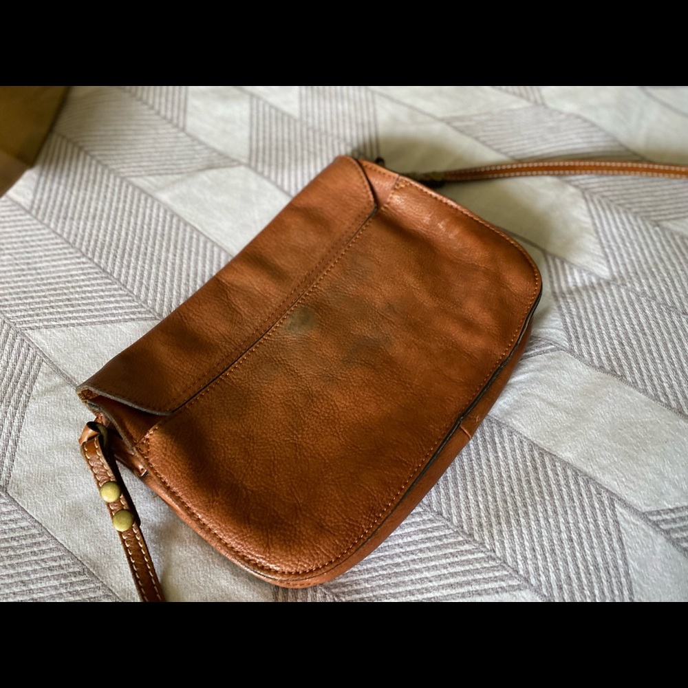Patricia Nash brown leather crossbody satchel bag - Picture 7 of 10